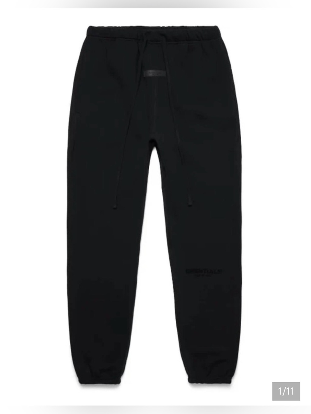 Fear of god essentials oversized black drawstring jogger sweatpants S